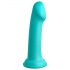 Dillio Big Hero - dildo cu ventuză (17cm) - turcoaz