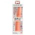 Dillio Wild Thing - dildo striat (19cm) - portocaliu