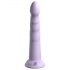 Dillio Slim Seven - dildo stimulator cu bază de ventuză (20cm) - mov