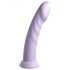 Dillio Super Eight - dildo din silicon cu bază de suctiune (21cm) - mov