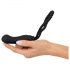 Black Velvet Perfect Fit - dildo cu ham (negru)