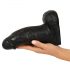 Realistixxx Real Giant - dildo cu testicule - 22 cm (negru)