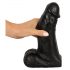 Realistixxx Real Giant - dildo cu testicule - 22 cm (negru)