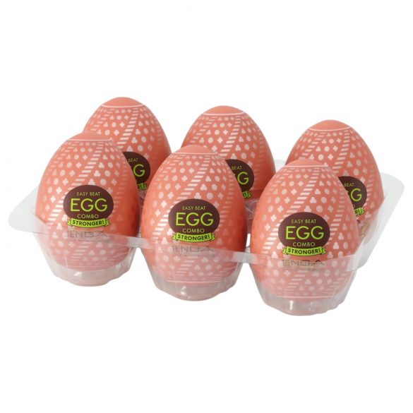 TENGA Egg Combo Stronger - ou de masturbare (6 bucăți)