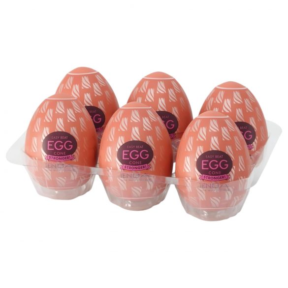 TENGA Egg Cone Stronger - ou de masturbare (6 bucăți)