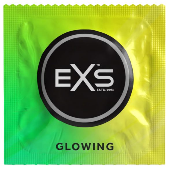 EXS Glow - prezervativ fosforescent (3 buc)