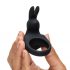 Inel vibrator pentru penis Happyrabbit Cock, cu acumulator (negru)