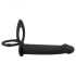 Black Velvets Double F - vibrator anal cu ham (negru)