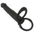 Black Velvets Double F - vibrator anal cu ham (negru)