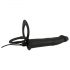 Black Velvets Double F - vibrator anal cu ham (negru)