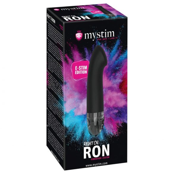 mystim Right on Ron E-Stim - vibrator G-punct electric cu acumulator (negru)