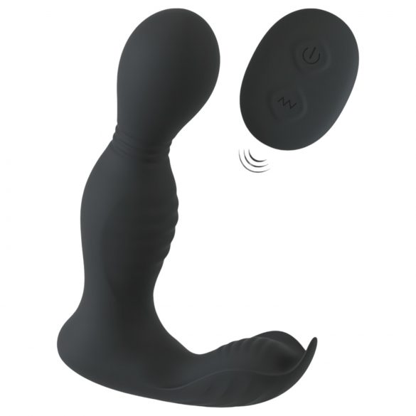 Rebel - vibrator cu telecomandă 2in1 pentru prostată (negru)