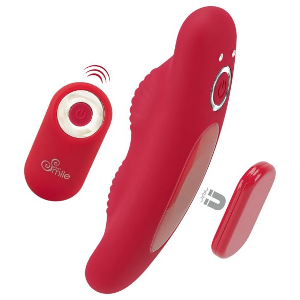 Vibrator pentru chiloți cu control radio și acumulator - roșu