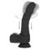 Naked Addiction - vibrator realist rotativ și pulsatoriu (negru)