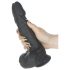 Naked Addiction - vibrator realist rotativ și pulsatoriu (negru)