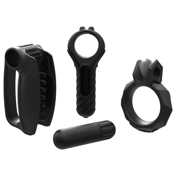 Set Bathmate Vibe Endurance - mastubator și inel pentru penis (negru)