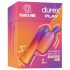 Durex Tease & Vibe - vibrator cu formă de bară și stimulent pentru clitoris în formă de iepuraș (roz)