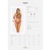 Obsessive Xenita - set sutien transparent cu model (gri)