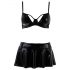 Passion Deby - set sutien cu fustă mini (negru)