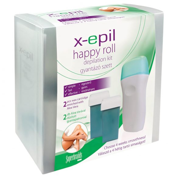 Set de epilare cu ceară - X-Epil Happy roll