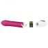 Pretty Love Daniel - vibrator impermeabil pentru punctul G (roz-alb)