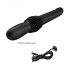 Pretty Love Pazuzu - vibrator cu cap glisant (negru)