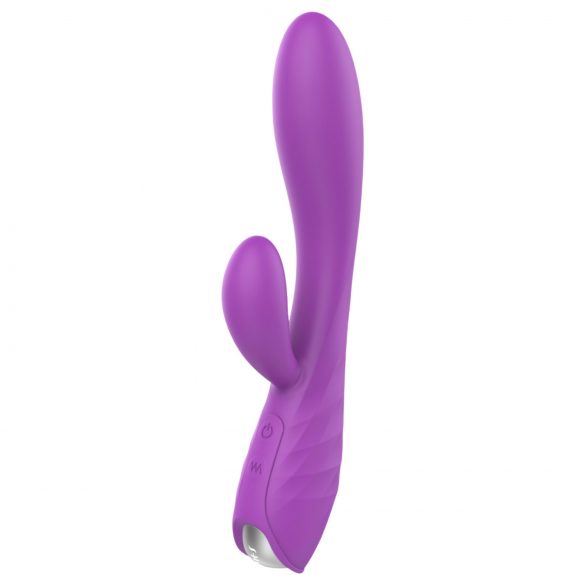 Vibrator încălzitor rezistent la apă, cu acumulator (mov)