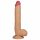 Lovetoy King-Sized - dildo realist cu testicule, cu bază cu ventuză - 25cm (natur)