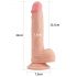 Lovetoy Nature Cock - dildo realist cu bază cu ventuză - 21cm (natur)