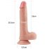 Lovetoy Nature Cock - dildo realist cu două straturi - 20cm (natur)