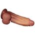 Dildo realist cu două straturi - 26 cm (natural)