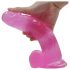 Lovetoy Jelly Studs - dildo realist cu ventuză - 20 cm (roz)