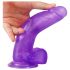 Lovetoy Jelly Studs - dildo realist cu bază - 20cm (mov)