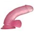 Lovetoy Jelly Studs - dildo realist cu bază - 15cm (roz)