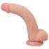 Lovetoy Sliding-Skin - dildo cu două straturi și bază cu ventuză - 23cm (natur)