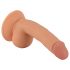 Domnul Rude - dildo realist cu ventuză, 18cm (natural)