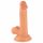 Domnul Rude - dildo realist cu ventuză și testicule - 17cm (natur)