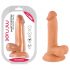 Domnul Rude - dildo realist cu ventuză și testicule - 17cm (natur)