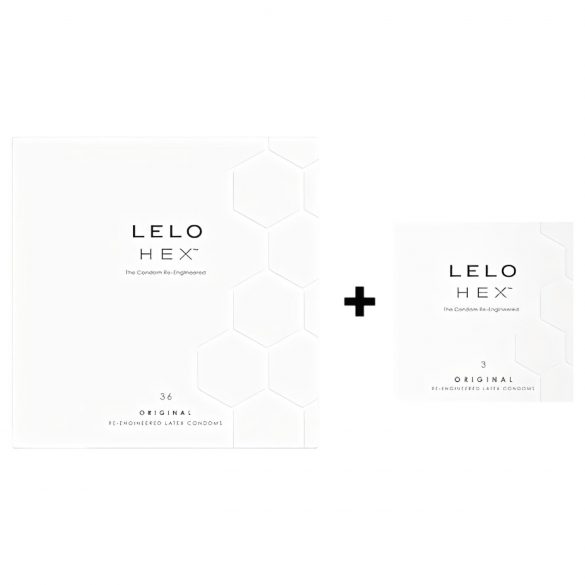 LELO Hex Original - pachet de prezervative de lux (36+3 buc)