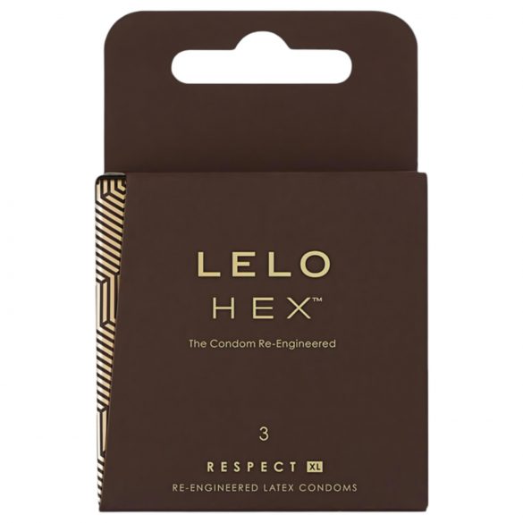 LELO Hex Respect XL - prezervativ de lux (3 buc)