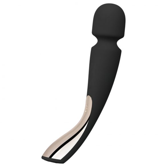 LELO Smart Wand 2 - mediu - vibrator de masaj (negru), reîncărcabilă cu baterie