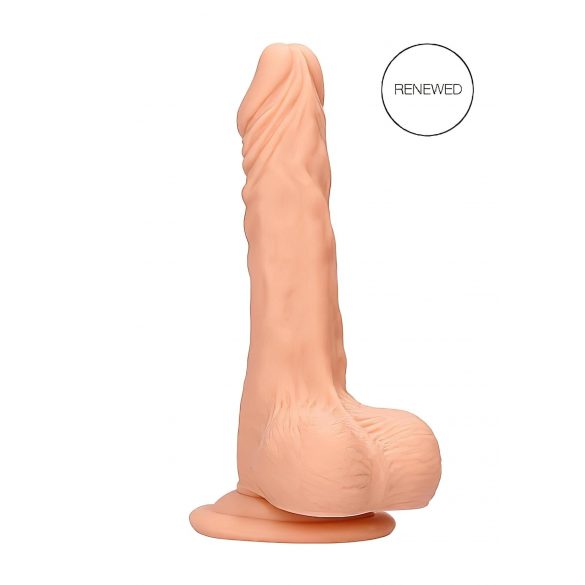 RealRock Dong 7 - dildo realist cu testicule (17cm) - natural