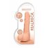 RealRock Dong 7 - dildo realist cu testicule (17cm) - natural