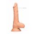 RealRock Dong 7 - dildo realist cu testicule (17cm) - natural