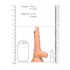 RealRock Dong 7 - dildo realist cu testicule (17cm) - natural