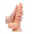 RealRock Dong 7 - dildo realist cu testicule (17cm) - natural