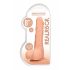 RealRock Dong 8 - dildo realist cu testicule (20cm) - natural