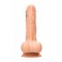 RealRock Dong 8 - dildo realist cu testicule (20cm) - natural