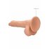 RealRock Dong 8 - dildo realist cu testicule (20cm) - natural