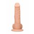 RealRock Dong 9 - dildo realist cu testicule (23 cm) - natural